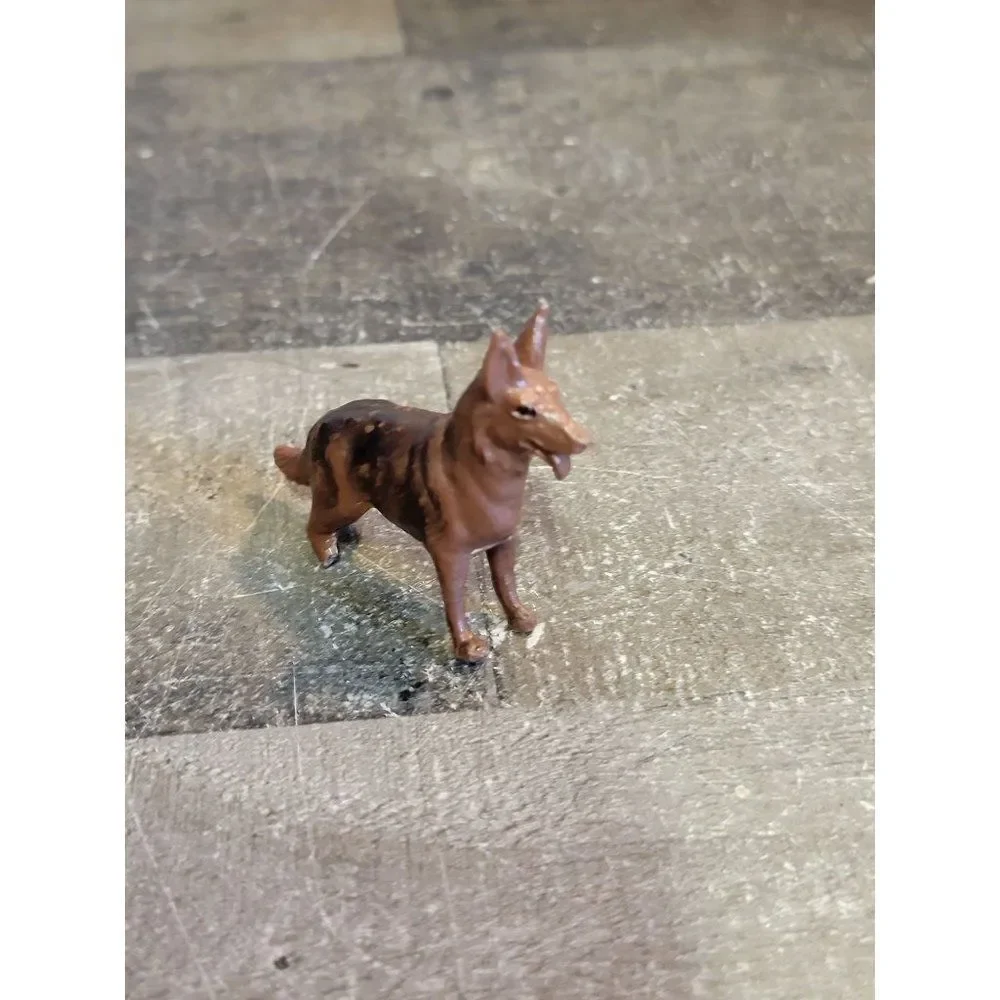 Brown German Shepherd dog as is‎ doll accessory toy figure